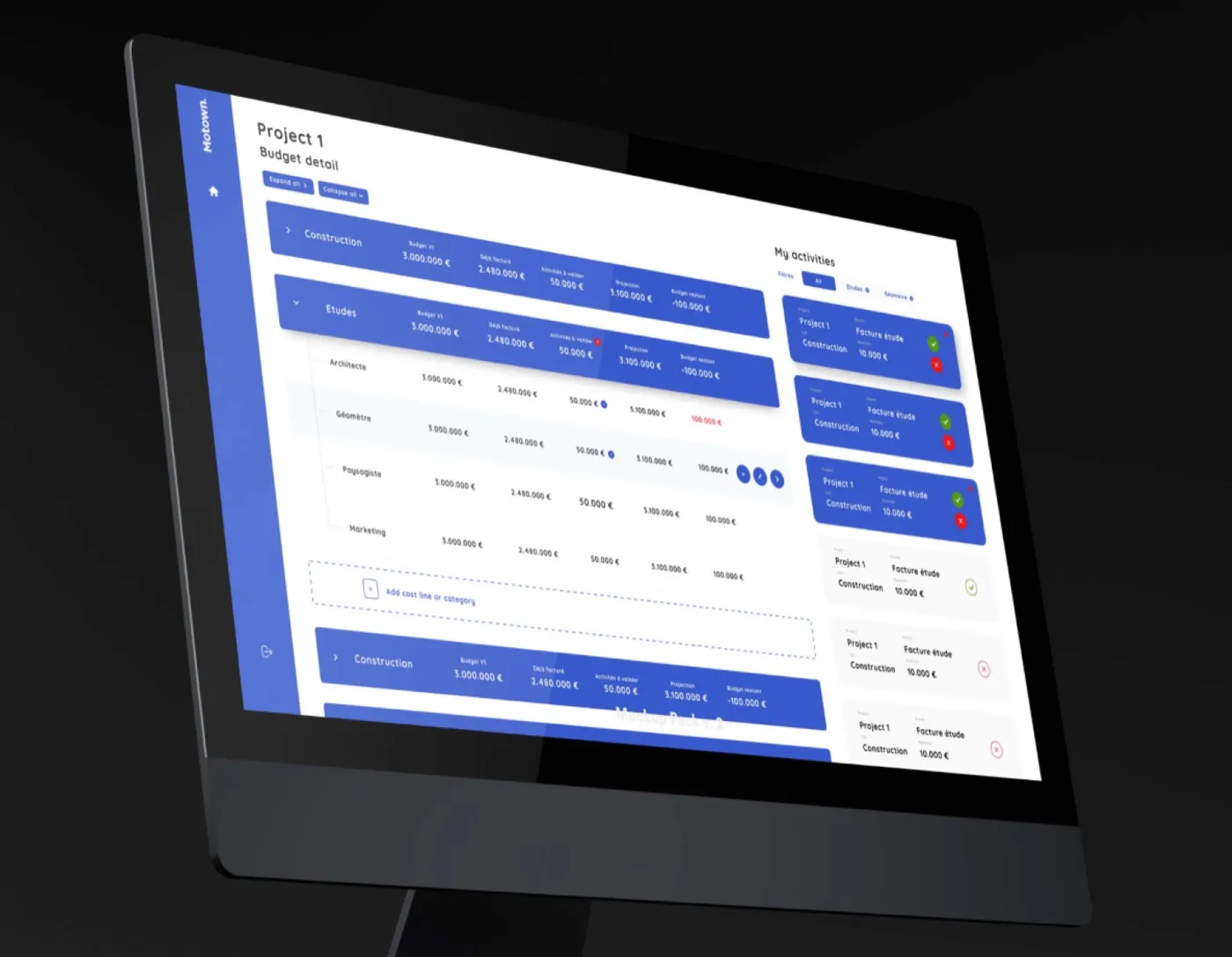 Motown · UI design